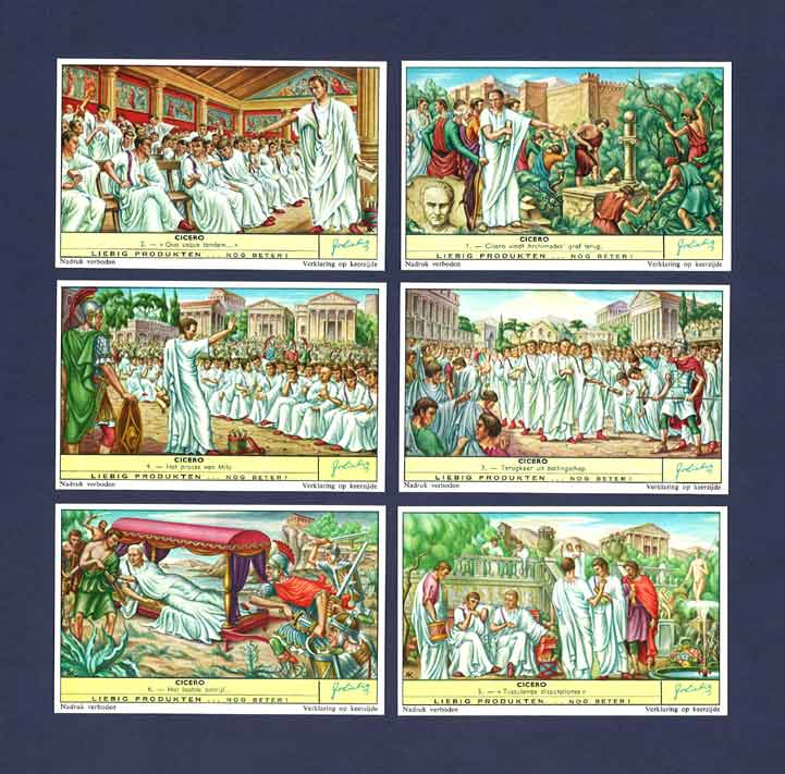 Flemish S1754 Cicero Liebig Cards full Set 