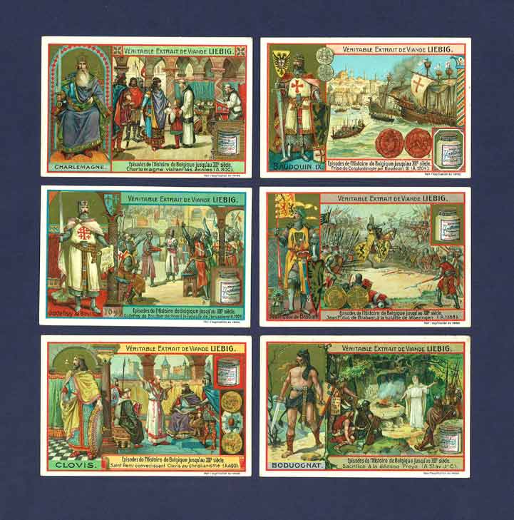 Liebig - Set Of X 6 - S  890 / F 890 - Episodes From Belgian History Iii - 1907