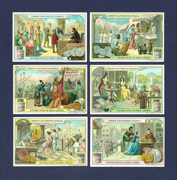 Liebig - Set Of X 6 - S  921 / F 920 - Money Of Different Times - 1908