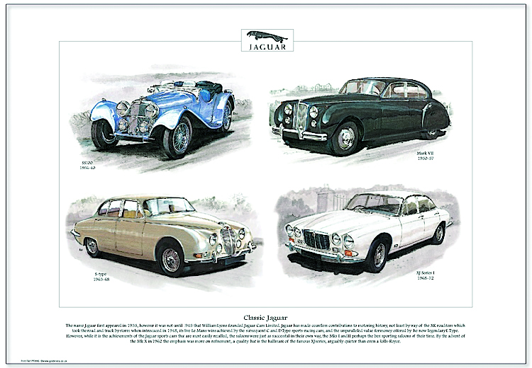 Golden Era Print - Jaguar - Classic Jaguar