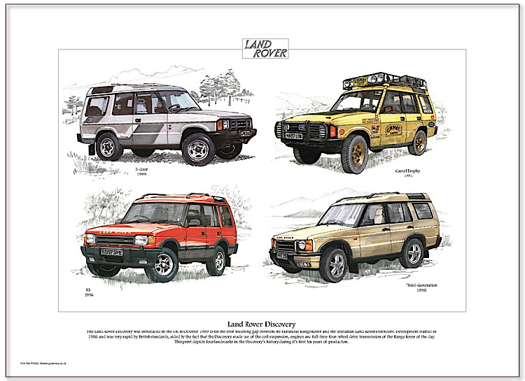 Golden Era Print - Land Rover - Land Rover Discovery