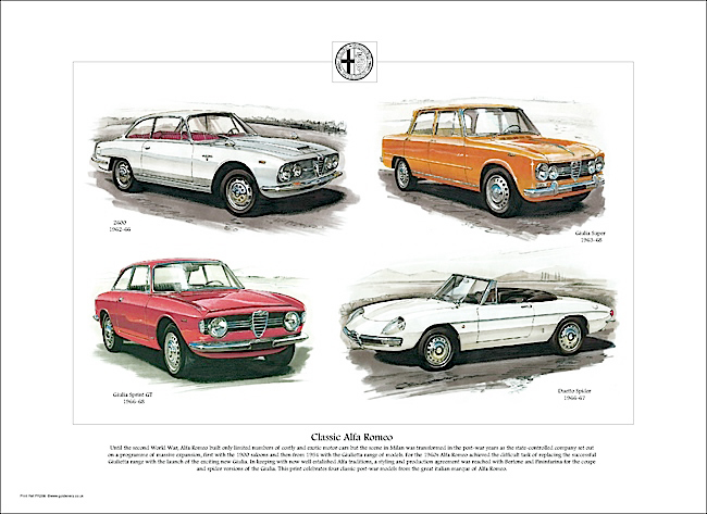 Golden Era Print - Alfa Romeo - Classic Alfa Romeo