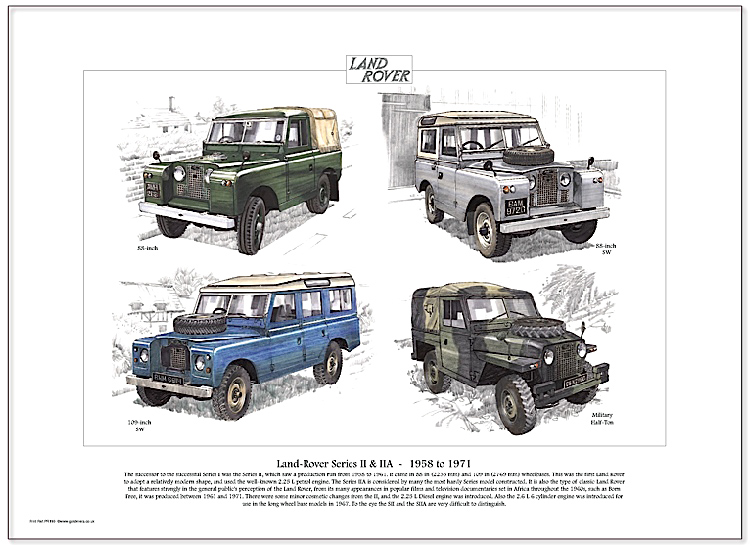 Golden Era Print - Land Rover - Land Rover Series Ii & Iia - 1958 To 1971