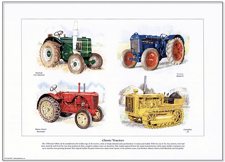 Golden Era Print - Tractors - Classic Tractors