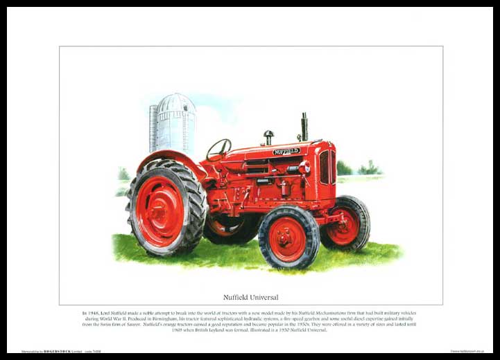 Rogerstock Ltd. - Tractor Print - Nuffield Universal
