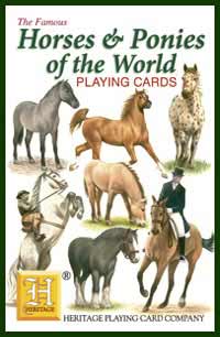 Heritage Playing Card Co. - Boxed Set of Playing Cards + 2 Jokers - Horses & Ponies of the World