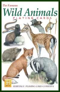 Heritage Playing Card Co. - Boxed Set Of Playing Cards + 2 Jokers - Wild Animals