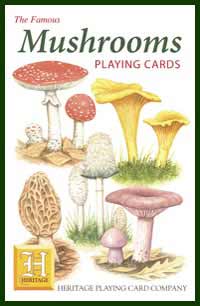 Heritage Playing Card Co. - Boxed Set of Playing Cards + 2 Jokers - Mushrooms