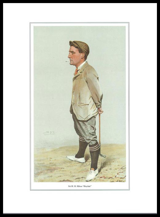 Pack Of 20 Prints - Vanity Fair Reprints - From Our Set Of 8 Great Golfers - Mr. H. H. Hilton