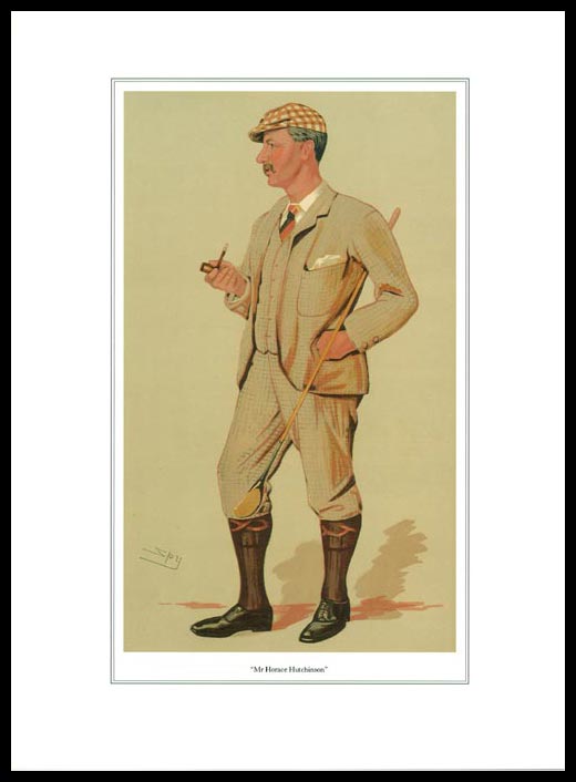 Pack Of 20 Prints - Vanity Fair Reprints - From Our Set Of 8 Great Golfers - Mr. Horace Hutchinson