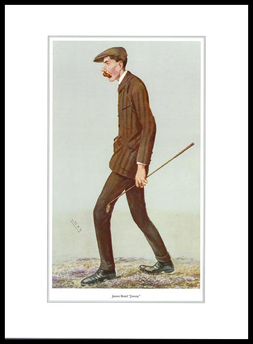 Pack Of 20 Prints - Vanity Fair Reprints - From Our Set Of 8 Great Golfers - James Braid