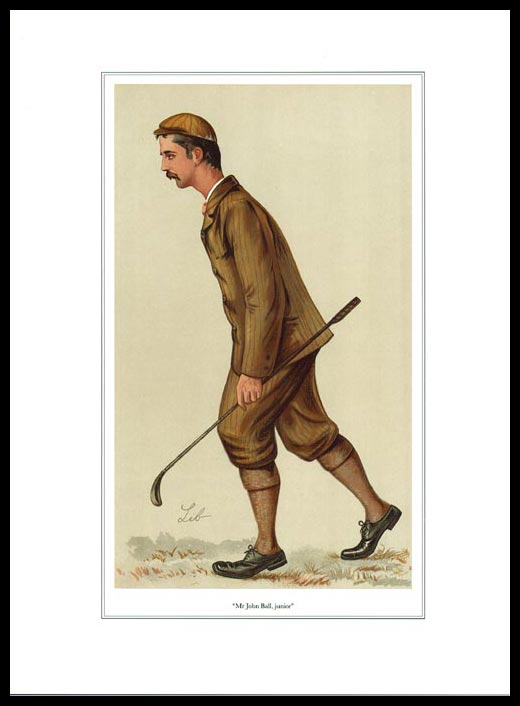 Pack Of 20 Prints - Vanity Fair Reprints - From Our Set Of 8 Great Golfers - Mr. John Ball Junior