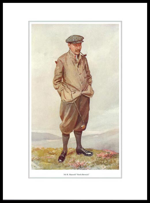 Pack Of 20 Prints - Vanity Fair Reprints - From Our Set Of 8 Great Golfers - Mr. R. Maxwell