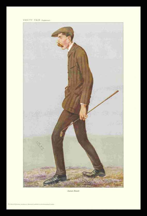 Pack Of 20 Prints - Vanity Fair Reprints - From Our Fantastic Set Of 8 Golfers - James Braid
