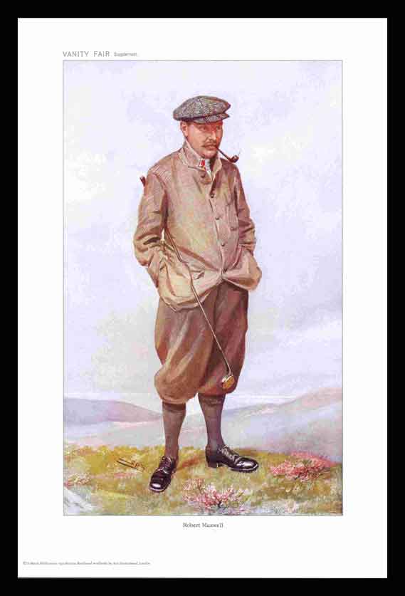Pack Of 20 Prints - Vanity Fair Reprints - From Our Fantastic Set Of 8 Golfers - Robert Maxwell