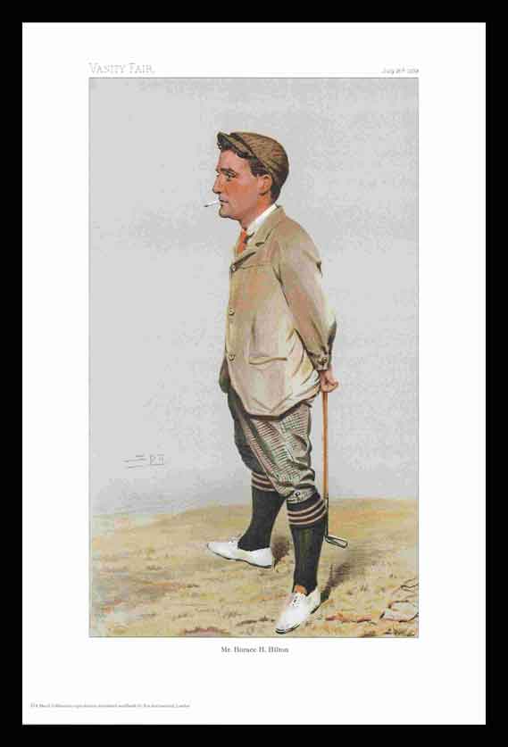 Pack Of 20 Prints - Vanity Fair Reprints - From Our Fantastic Set Of 8 Golfers - Mr. Horace H. Hilton