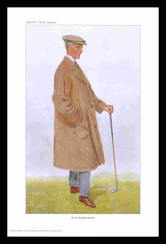 Pack Of 20 Prints - Vanity Fair Reprints - From Our Fantastic Set Of 8 Golfers - Mr. H. Mallaby-deeley