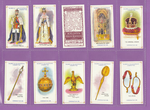 Card Collectors Society - Set Of 25 Salmon & Gluckstein ' Coronation 1911' Cards