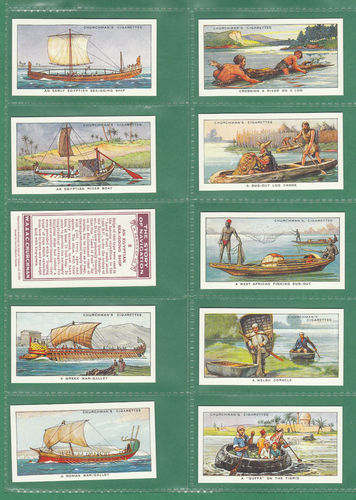 Card Collectors Society - Set Of 50 Churchman ' Story Of Navigation ' Cards