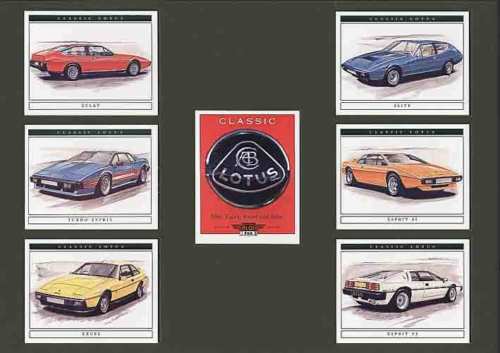 Golden Era - Set Of 7 Classic Lotus Cards 2nd - 1997