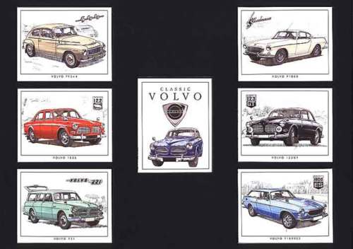 Golden Era - Set Of 7 Classic Volvo Cards - 2003