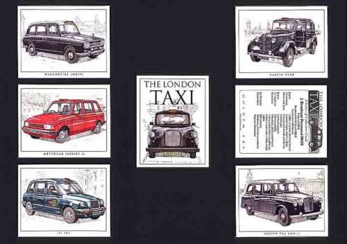 Golden Era - Set Of 7 London Taxi Cards - 2001