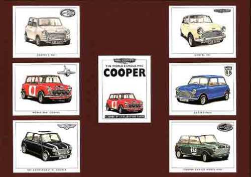 Golden Era - Set Of 7 Mini Cooper Cards - 1994