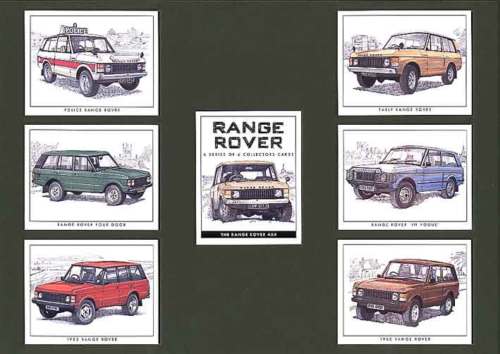 Golden Era - Set Of 7 Range Rover Cards - 1996