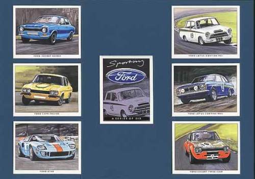 Golden Era - Set Of 7 Sporting Ford Cards - 1992