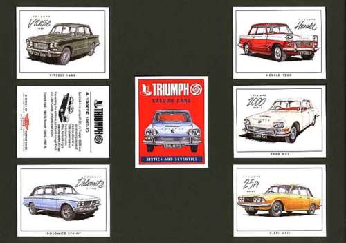 Golden Era - Set Of 7 Triumph Saloons Cards - 2002
