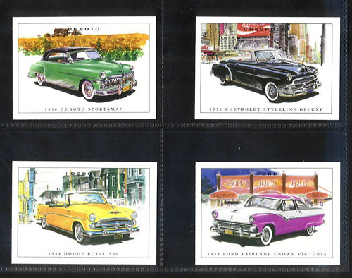 Golden Era - Set Of Xl10 American Automobiles Of 1950s
