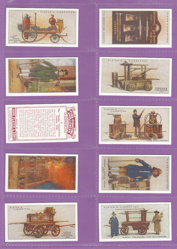 Imperial Publishing Ltd - Set Of 50 Player's ' Firefighting - Appliances ' Cards