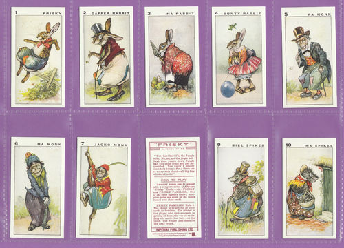 Imperial Publishing Ltd - Set Of 54 Churchman ' Frisky ' Cards