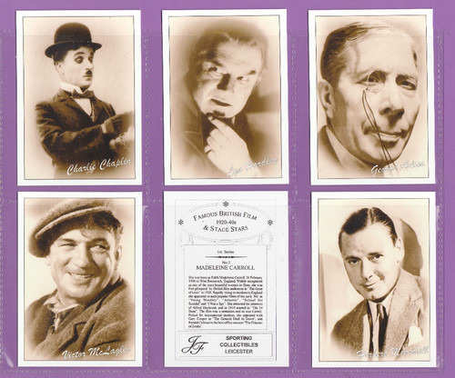 Jf Sporting Collectibles - Set Of Xl 24 Famous British Film & Stage Stars