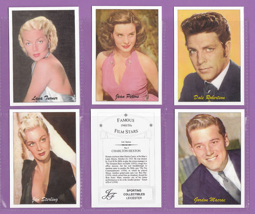 Jf Sporting Collectibles - Set Of Xl 24 Famous Film Stars 1940/50s 3rd Series