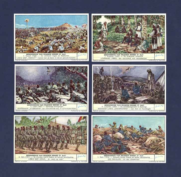 Liebig - Set Of X 6 - S 1546 / F 1543 - History Of The Belgian Congo Ii - 1952