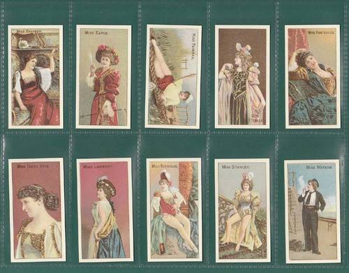 Nostalgia Classics - Set Of 10 - United Tobacconists ' Actresses 'muta' ' Cards