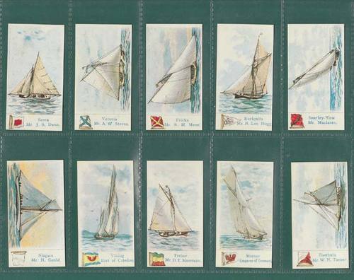 Nostalgia Classics - Set Of 20 - Richmond Cavendish ' Yachts (white Bk) ' Cards