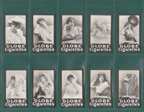 Nostalgia Classics - Set Of 25 - The Globe Cigarette Co ' Actresses - French '