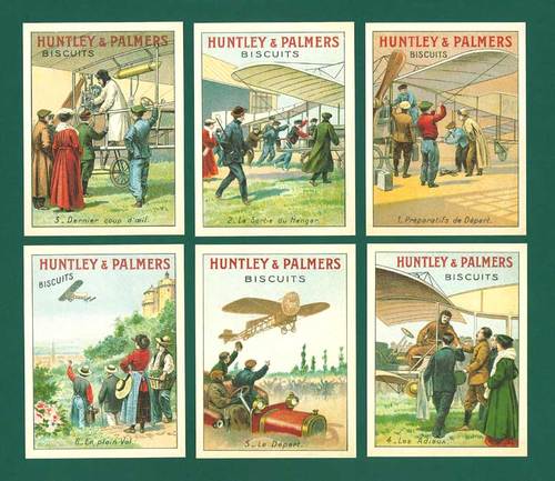 Nostalgia Classics - Set Of P 12 - Huntley & Palmers Ltd. ' Aviation ' Cards