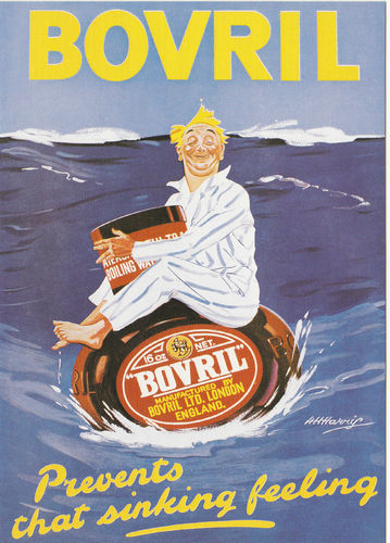 Robert Opie Advertising Postcard - Bovril
