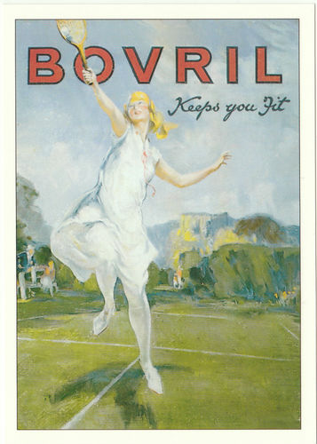 Robert Opie Advertising Postcard - Bovril - Lawn Tennis