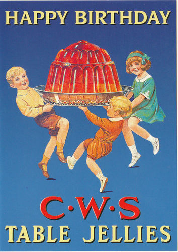 Robert Opie Advertising Postcard - C.w.s. Table Jellies
