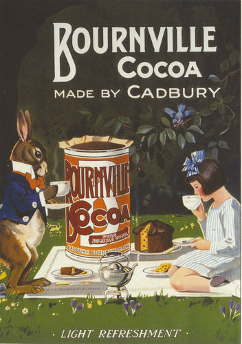 Robert Opie Advertising Postcard - Cadbury's Bournville Cocoa