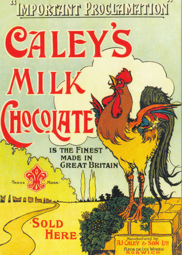 Robert Opie Advertising Postcard - Caley's Milk Chocolate