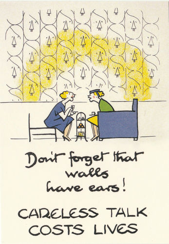 Robert Opie Advertising Postcard - Careless Talk Costs Lives