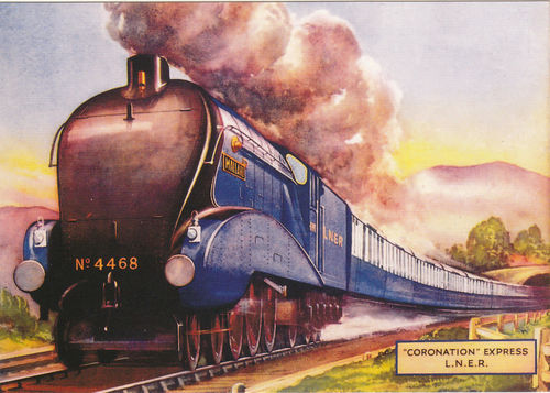 Robert Opie Advertising Postcard - Coronation Express L.n.e.r.