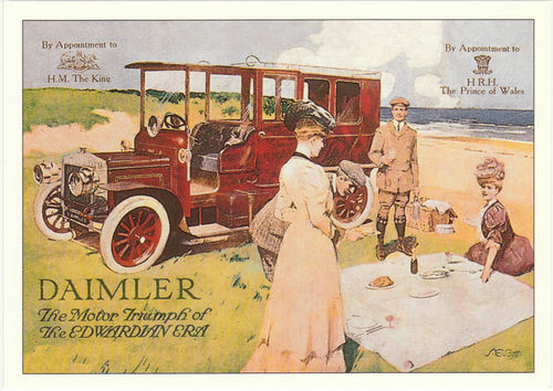 Robert Opie Advertising Postcard - Daimler