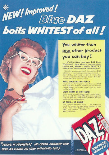 Robert Opie Advertising Postcard - Daz Washing Powder