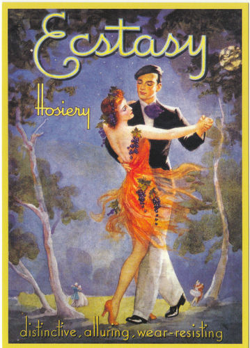 Robert Opie Advertising Postcard - Ecstasy Hosiery